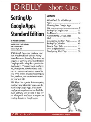 cover image of Setting Up Google Apps Standard Edition